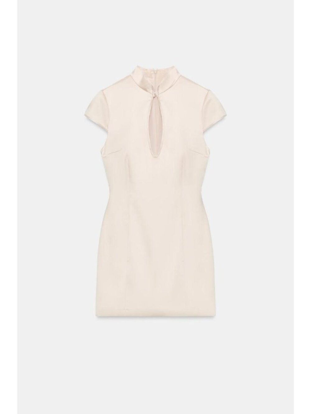 ZARA SATIN EFFECT MINI DRESS WITH SLIT 7812/332/779
